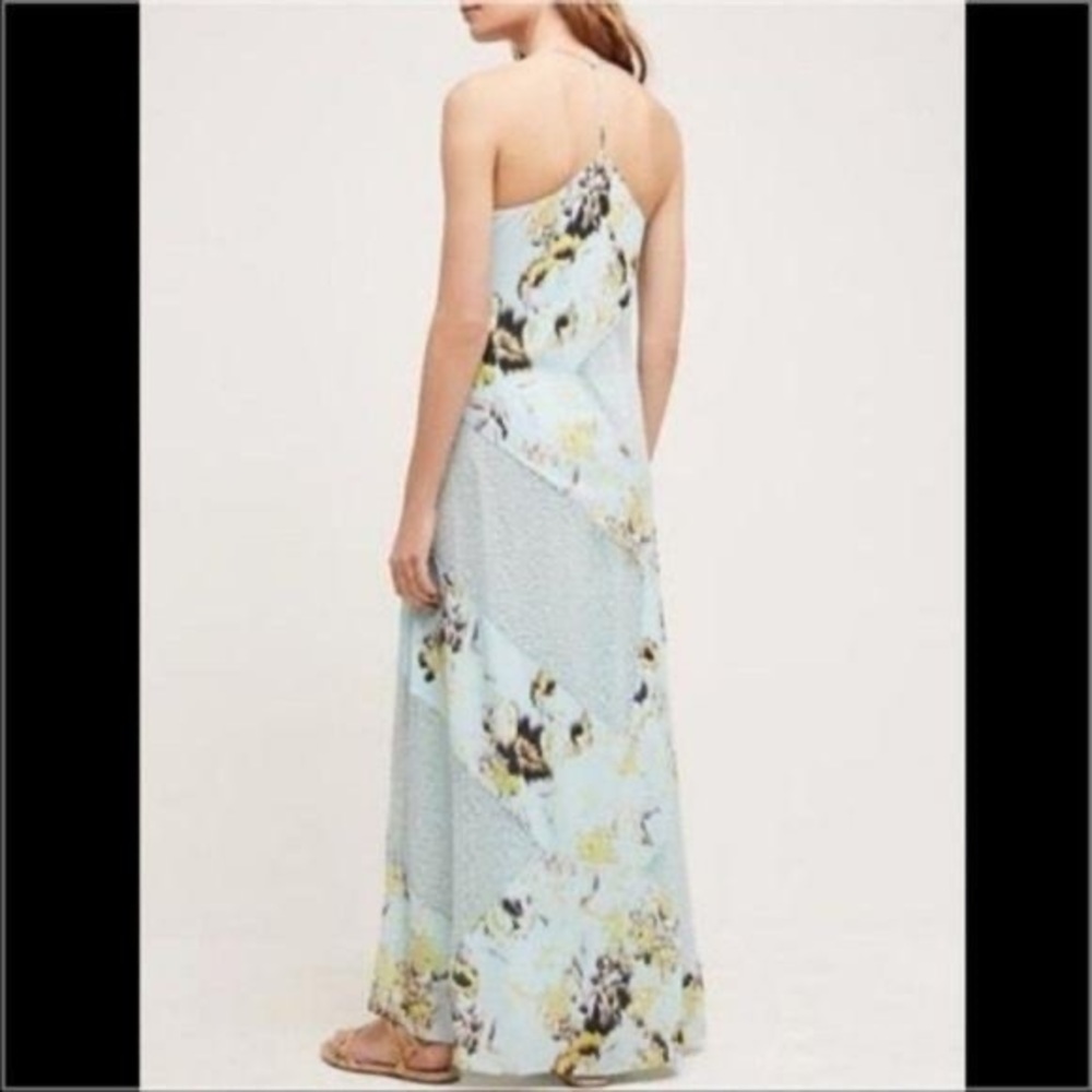 Anthropologie Sachin Babi Lace Floral Midi Biased Dress size 6 - Picture 3 of 9